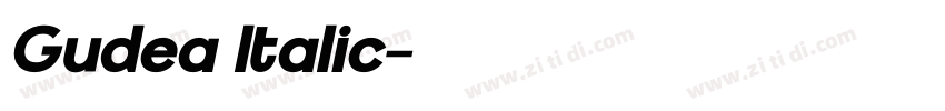 Gudea Italic字体转换